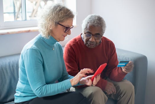 seniors engaging with technology